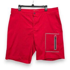 Mack Weldon Swim Board Short Mens 38 Swim Unlined No Fear‎ Red